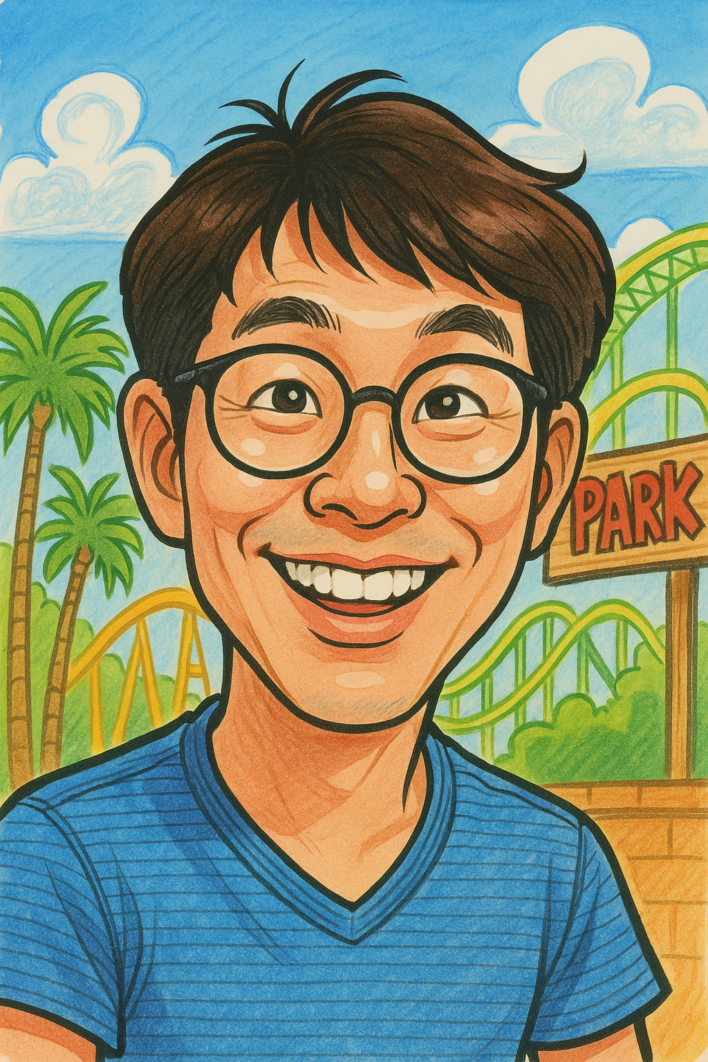 커리커쳐 그림 by ChatGPT