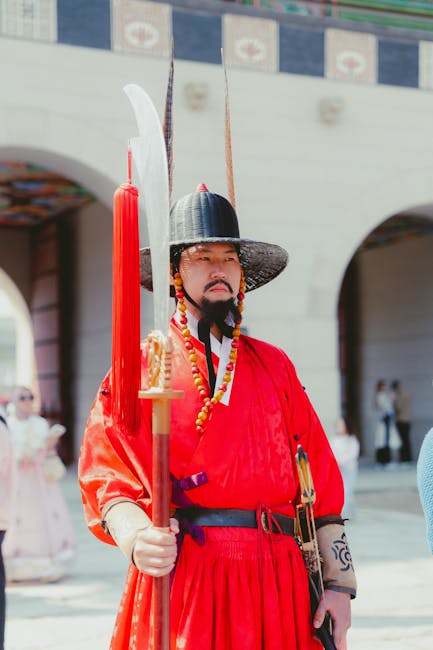 한복을 입은 사극 드라마의 한 장면