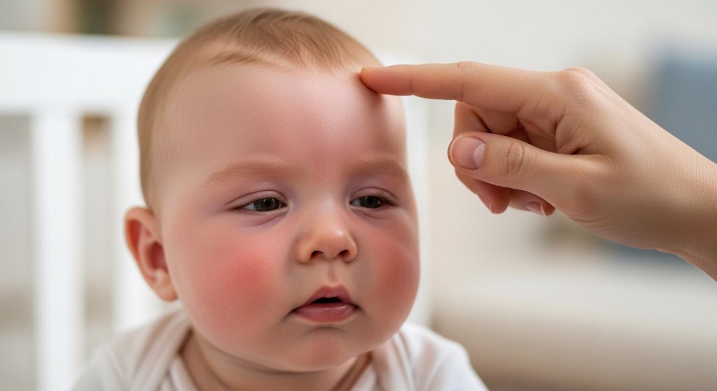 6개월 아기 열날때