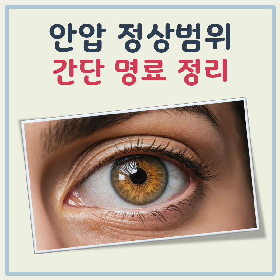 안압 정상범위 대표 이미지