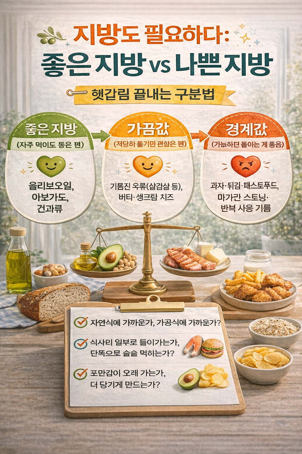 지방도 필요하다 좋은 지방 vs 나쁜 지방, 헷갈림 끝내는 구분법