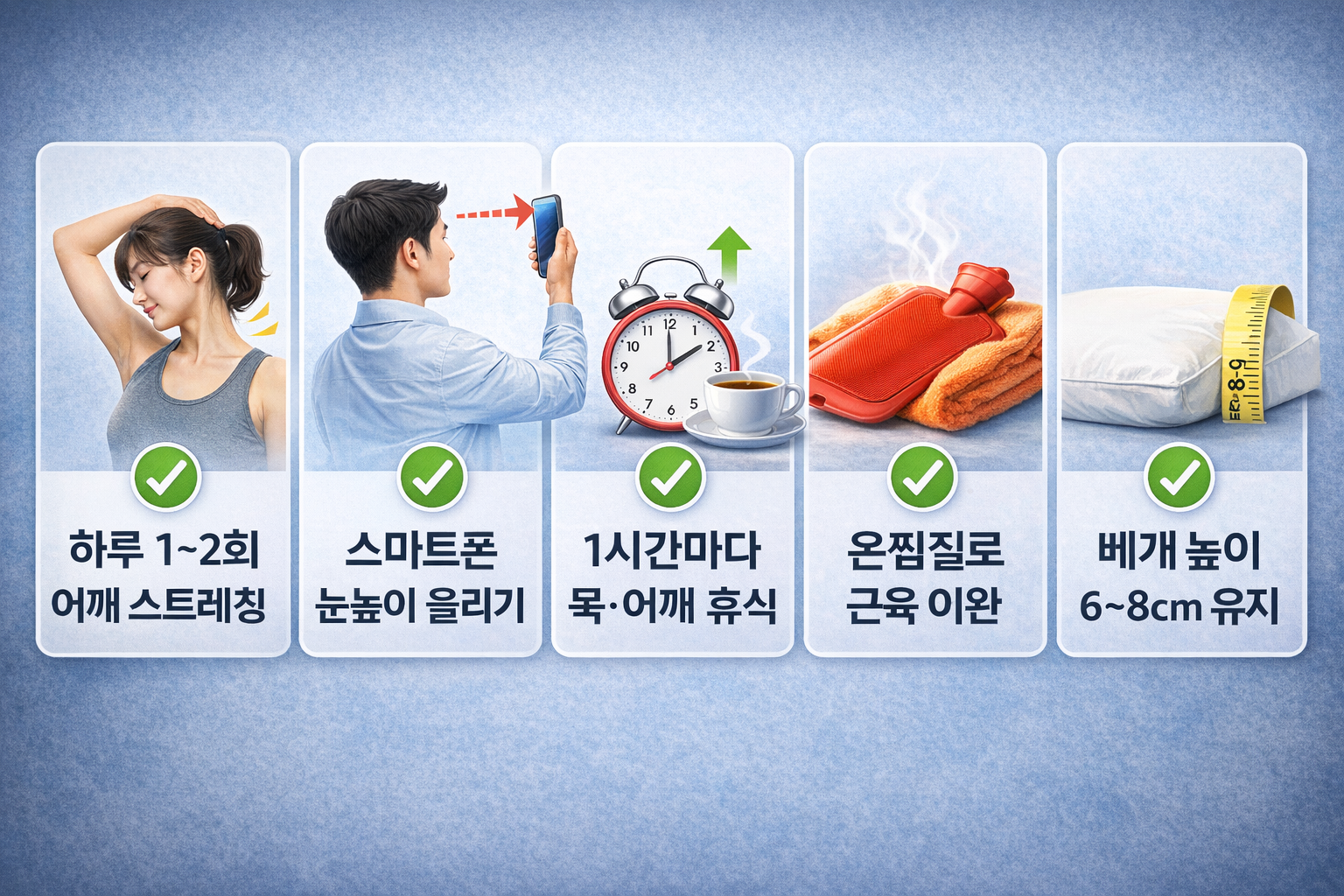 승모근 통증 완화 방법