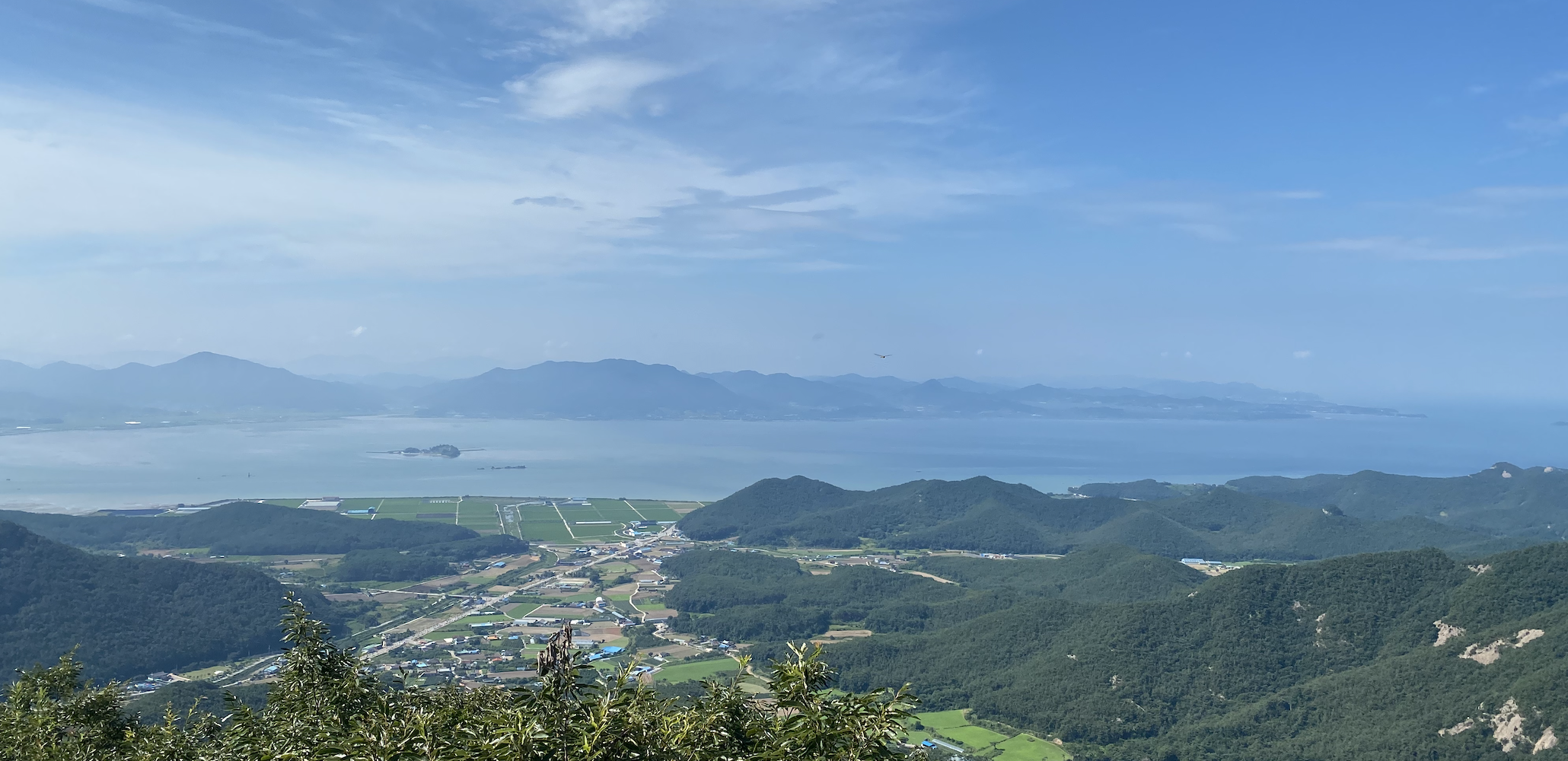 내변산에서 바라보는 서해안 바다 전망