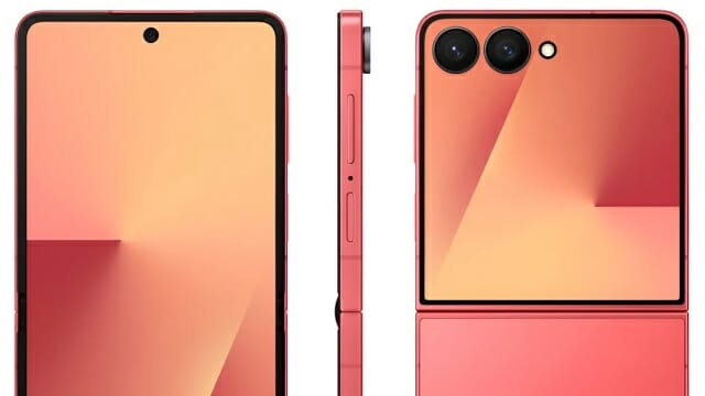 삼성의 차세대 폴더블폰 '갤럭시Z플립 7' 렌더링