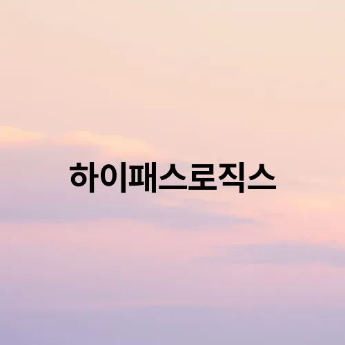 하이패스로직스
