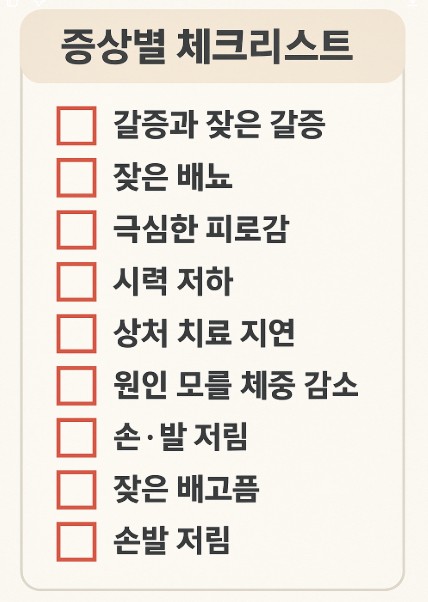 당뇨 체크리스트