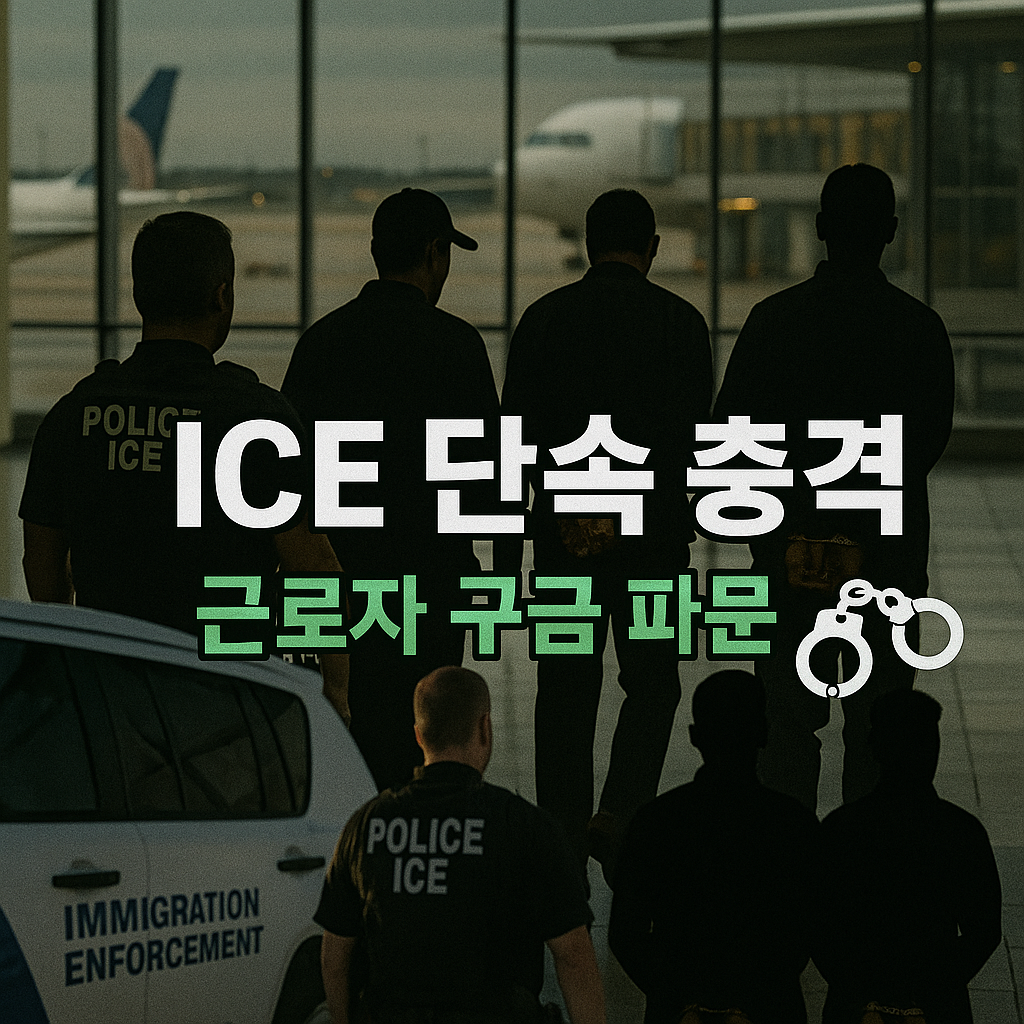 ICE 단속 충격, 한국 근로자들 구금 파문