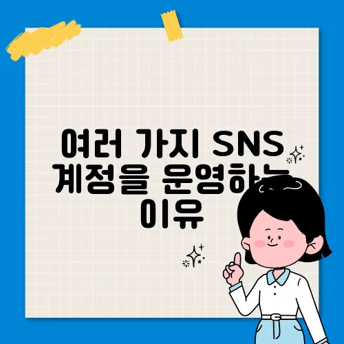 여러 가지 SNS 계정을 운영하는 이유