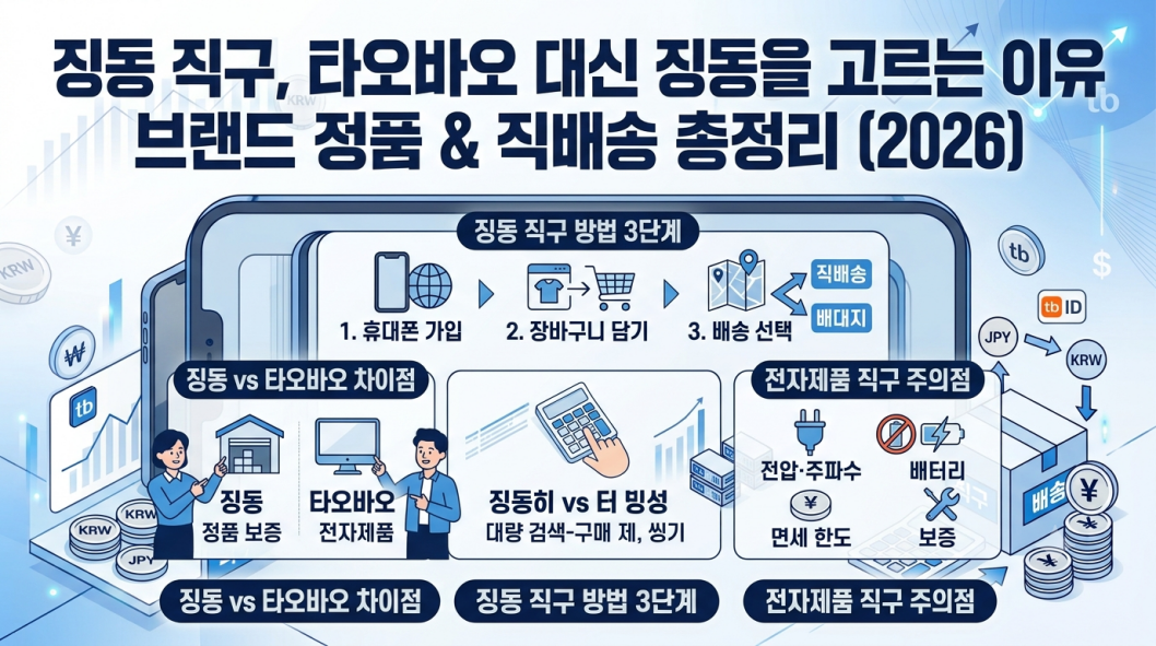 징동 직구와 타오바오 직구 비교표