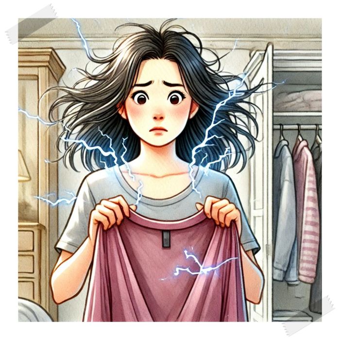 옷 정전기 없애는법