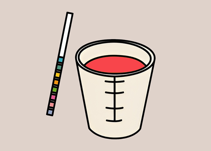 혈뇨가-담긴-배뇨컵