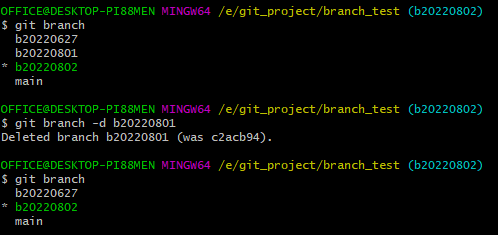 branch 삭제