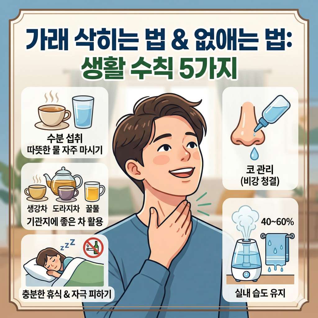 가래 삭히는 법과 가래 없애는 법