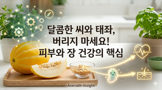 달콤한 씨와 태좌, 버리지 마세요! 피부와 장 건강의 핵심