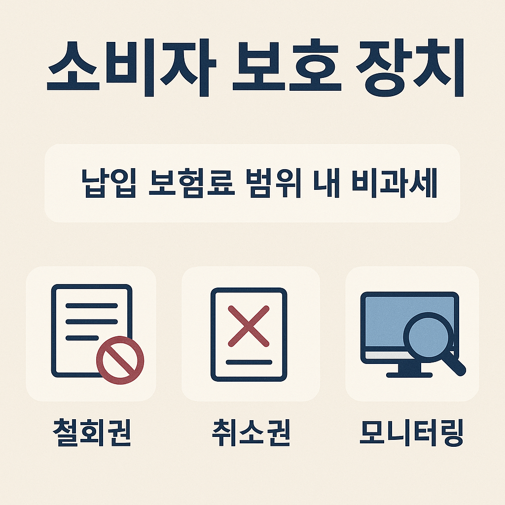 사망보험금 제도 소비자 보호 조치