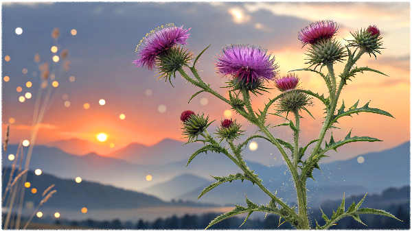 밀크씨슬의 주재료인 실리마린을 나타내는 이미지