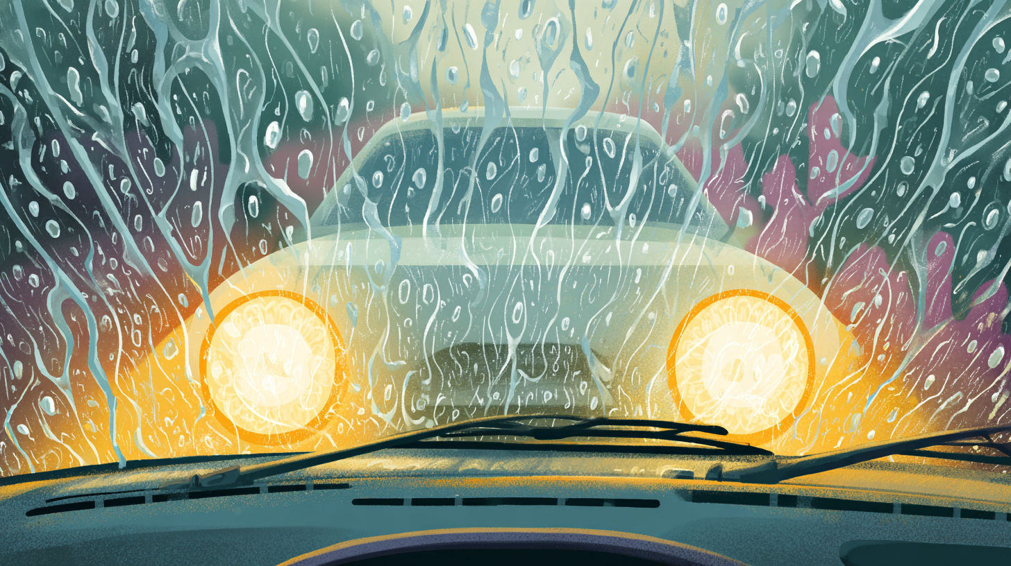 비 오는 날 운전 주의사항(초보 운전)