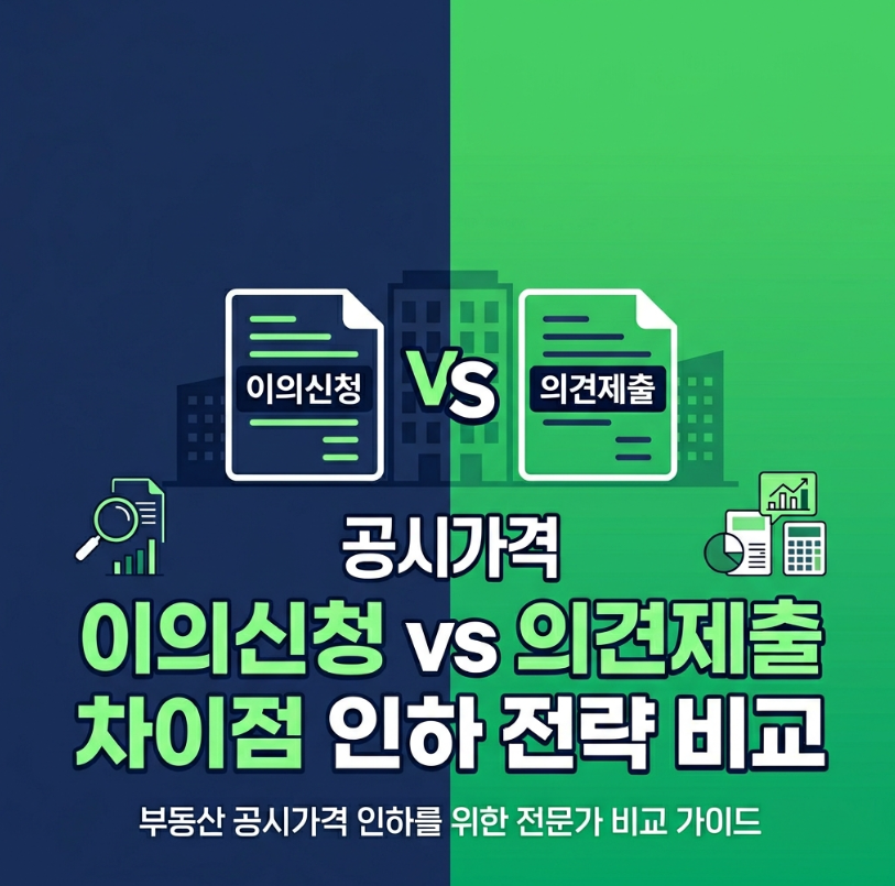 공시가격 이의신청 vs 의견제출 차이 5가지, 감액 전략 비교