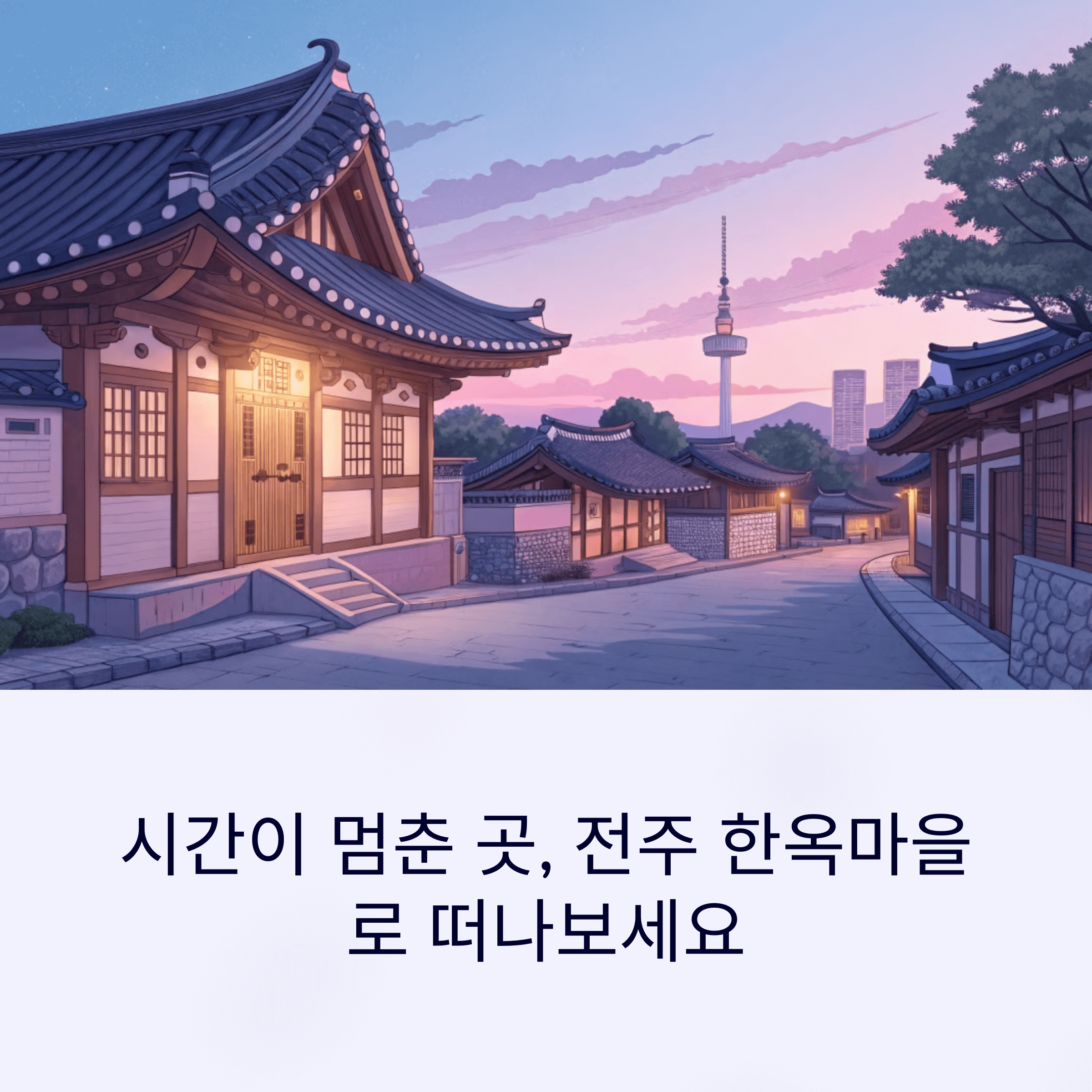 전주여행, 한옥마을 슬로시티에서 느끼는 한국의 맛과 멋