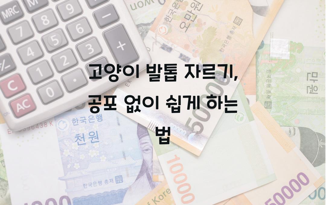 고양이 발톱 자르기, 공포 없이 해보자