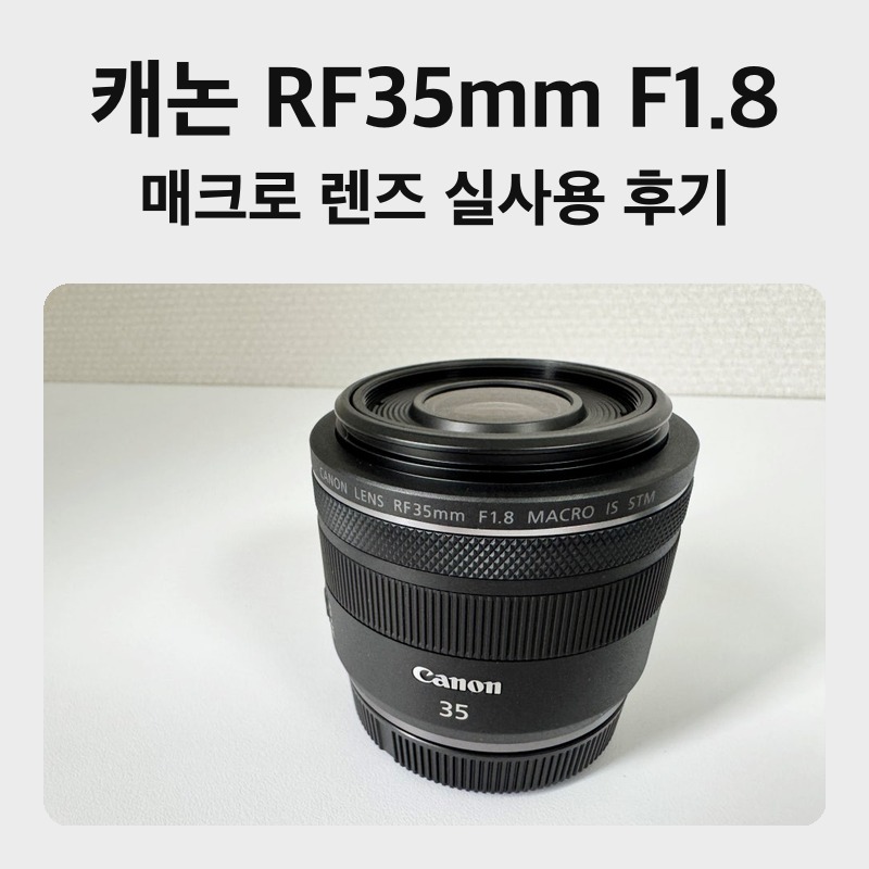 캐논 RF35mm F1.8 매크로 후기, 17cm 접사로 블로그 사진 찍어본 실사용기