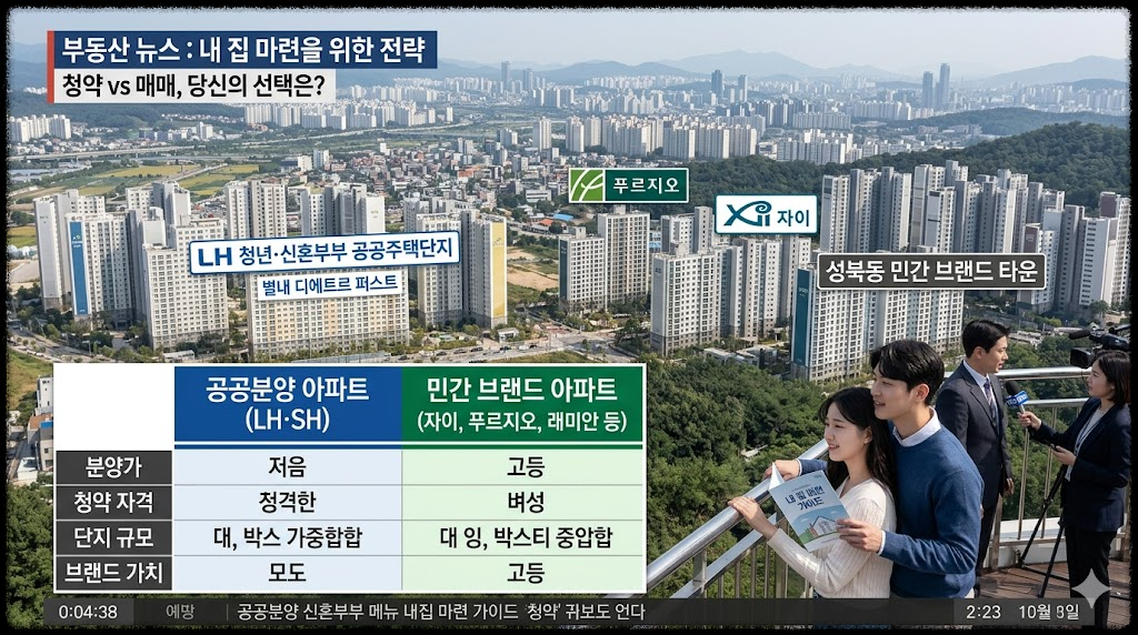 공공분양과 민간분양 차이, 내 집 마련을 위한 선택 기준 알아보기