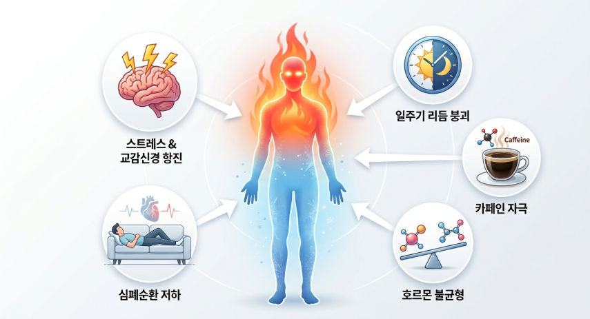 상열하한증(수승화강, 자율신경, 순환관리)