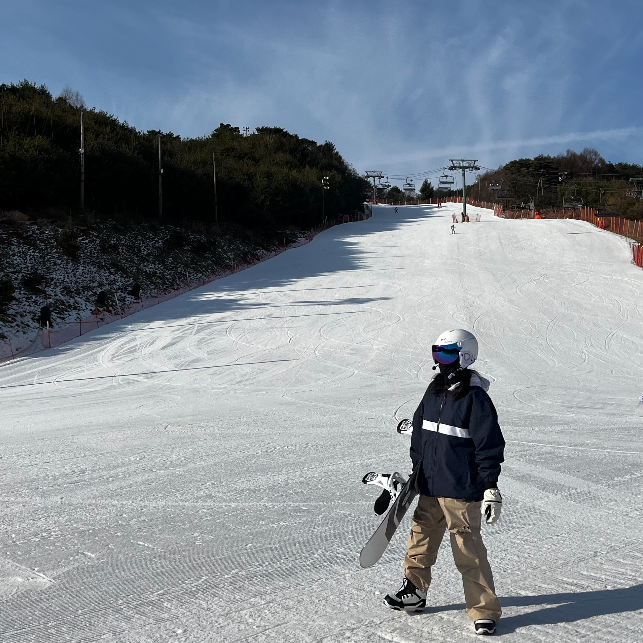커넥션 슬로프 앞에서 찍은 사진