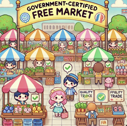 국가 인증 프리마켓을 운영