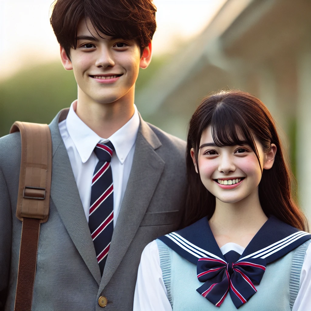 이차 성징이 온 청소년기 아동으로 성별로 인한 성장 차이를 알 수 있는 모습