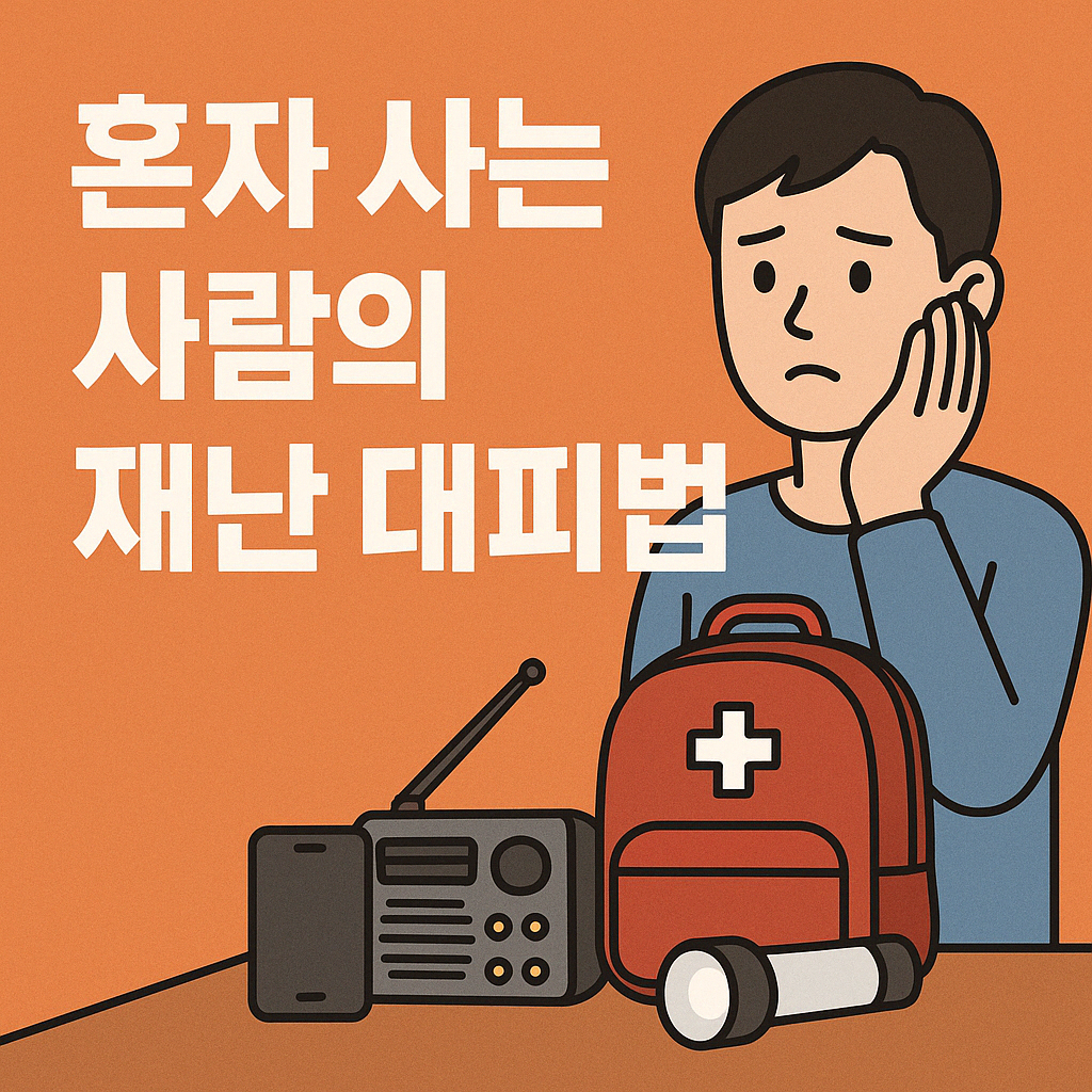 대피 준비를 하는 사람