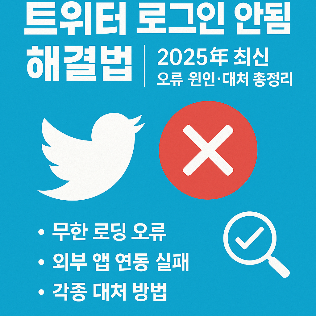 트위터-로그인-안됨-해결법