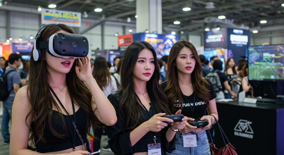 ๊ฒ์๋ฌธํ์ถ์ ์ฆ๊ธฐ๋ ์ฌ์ฑ3๋ช
์ด๋ฏธ์ง