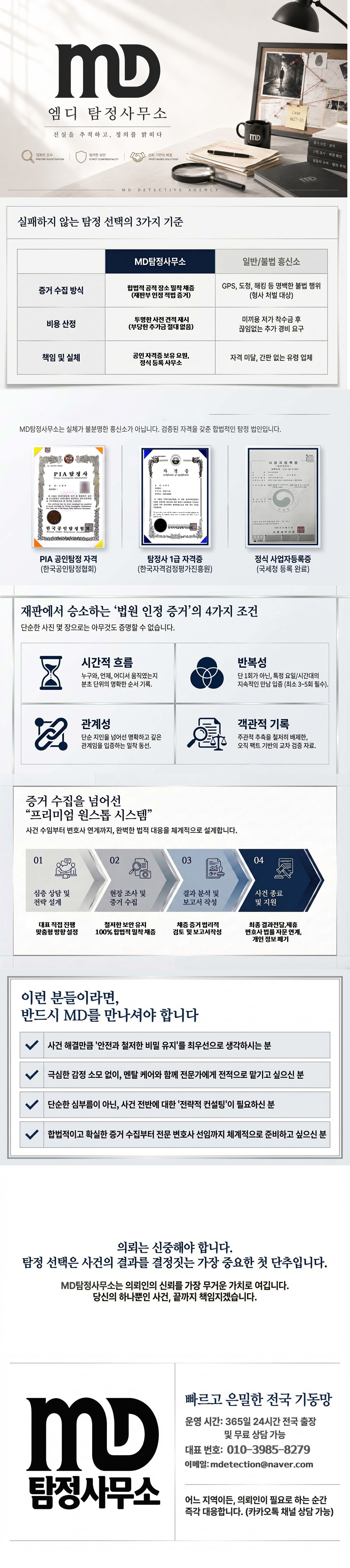 엠디탐정 상세 설명