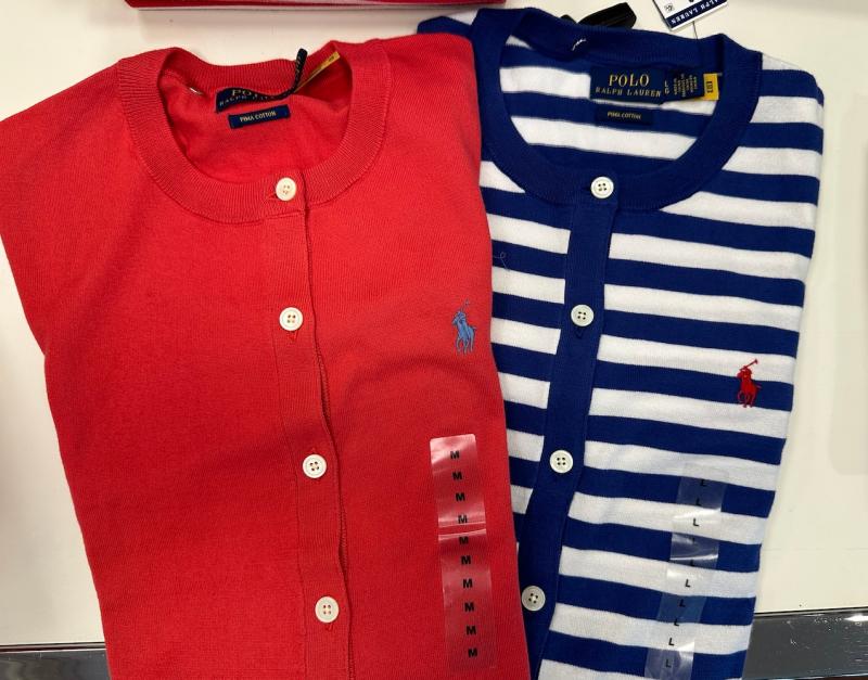 폴로랄프로렌 피마 코튼 여자 라운드넥 가디건 티셔츠 5컬러