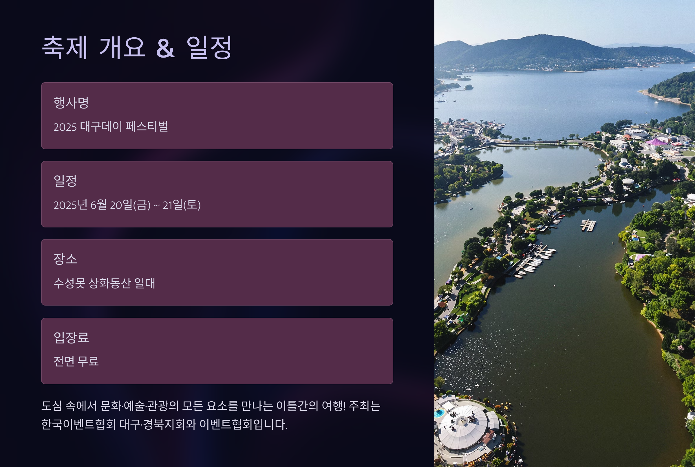 대구데이 페스티벌 총정리