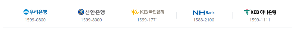 업무취급은행