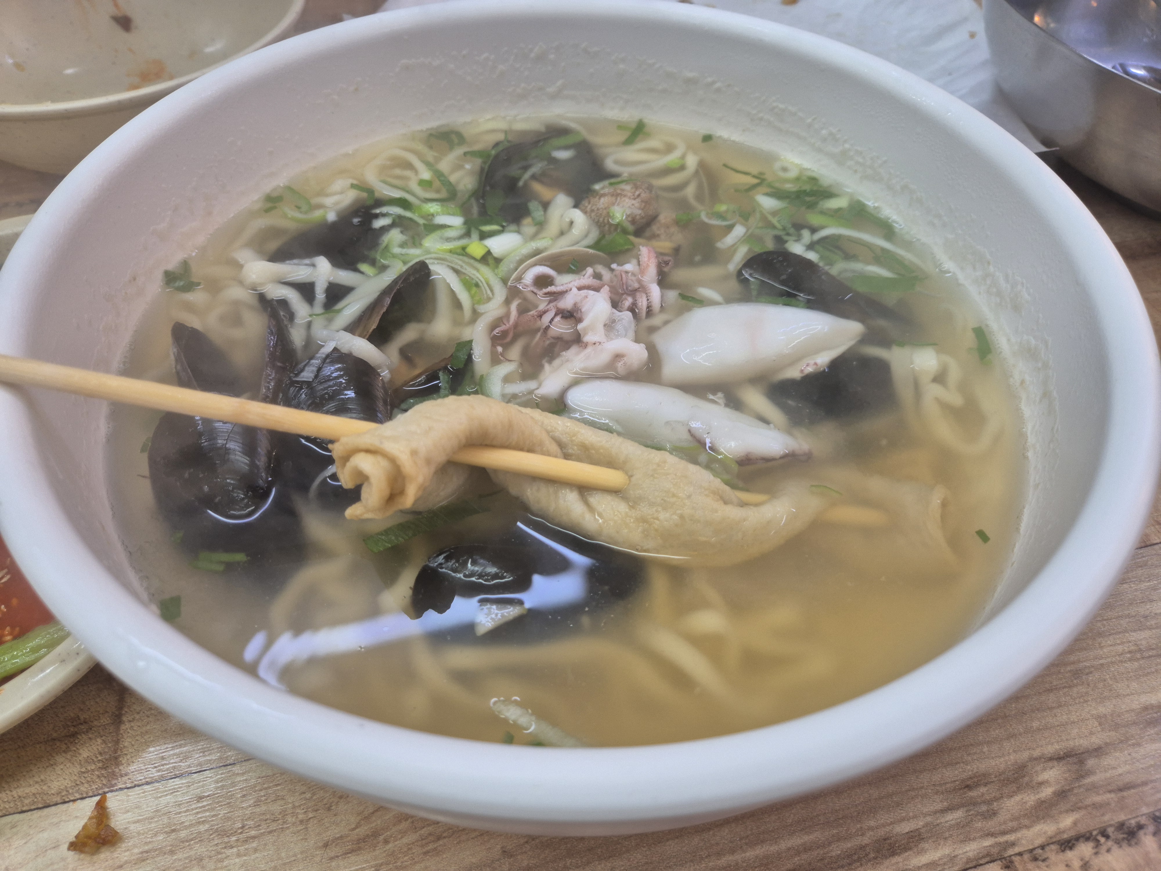 한치 칼국수 한 그릇