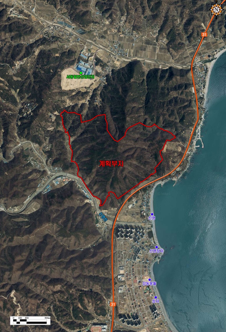 울산해양관광단지 위치도