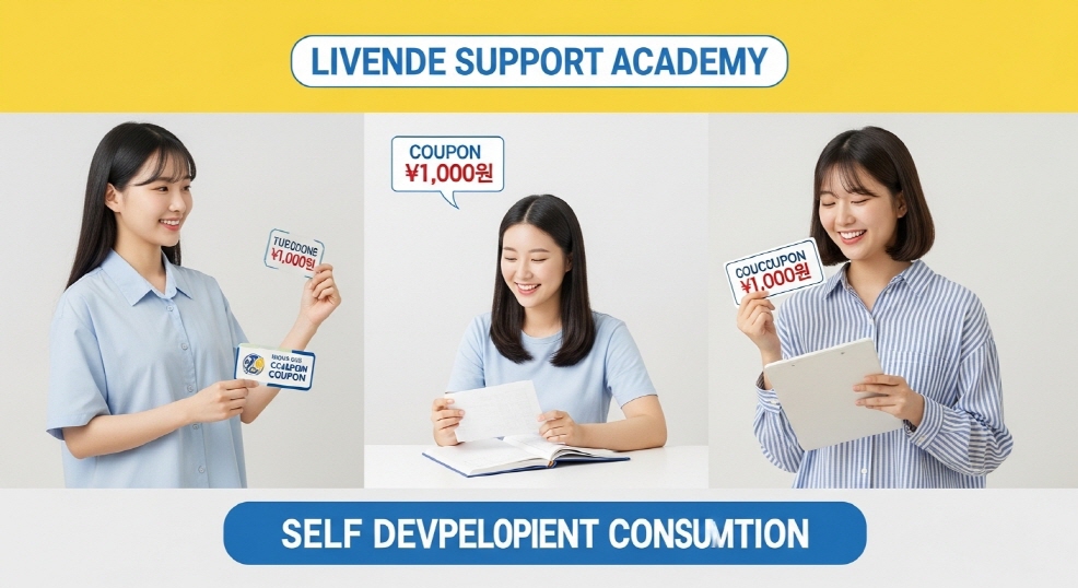 학원 등록 상담 중인 청년