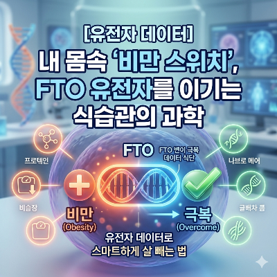 '비만 유전자(FTO)'를 이기는 식습관, 유전적 한계를 극복하는 수치적 접근
