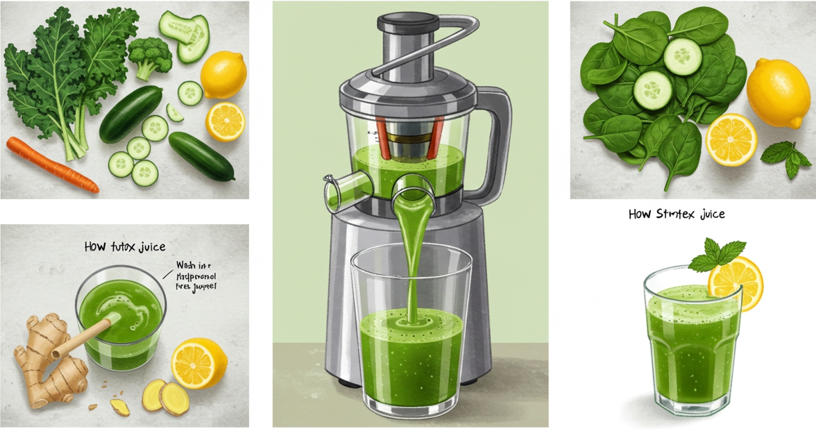 해독주스 만드는 과정-사진