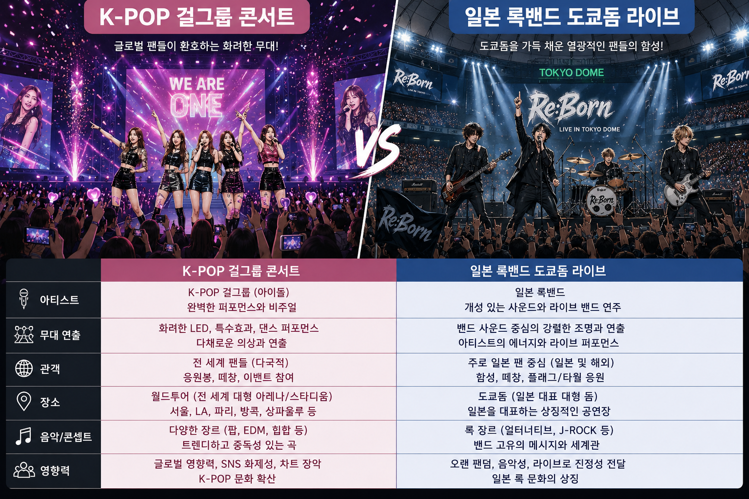 K-pop vs J-pop 글로벌 전략의 차이