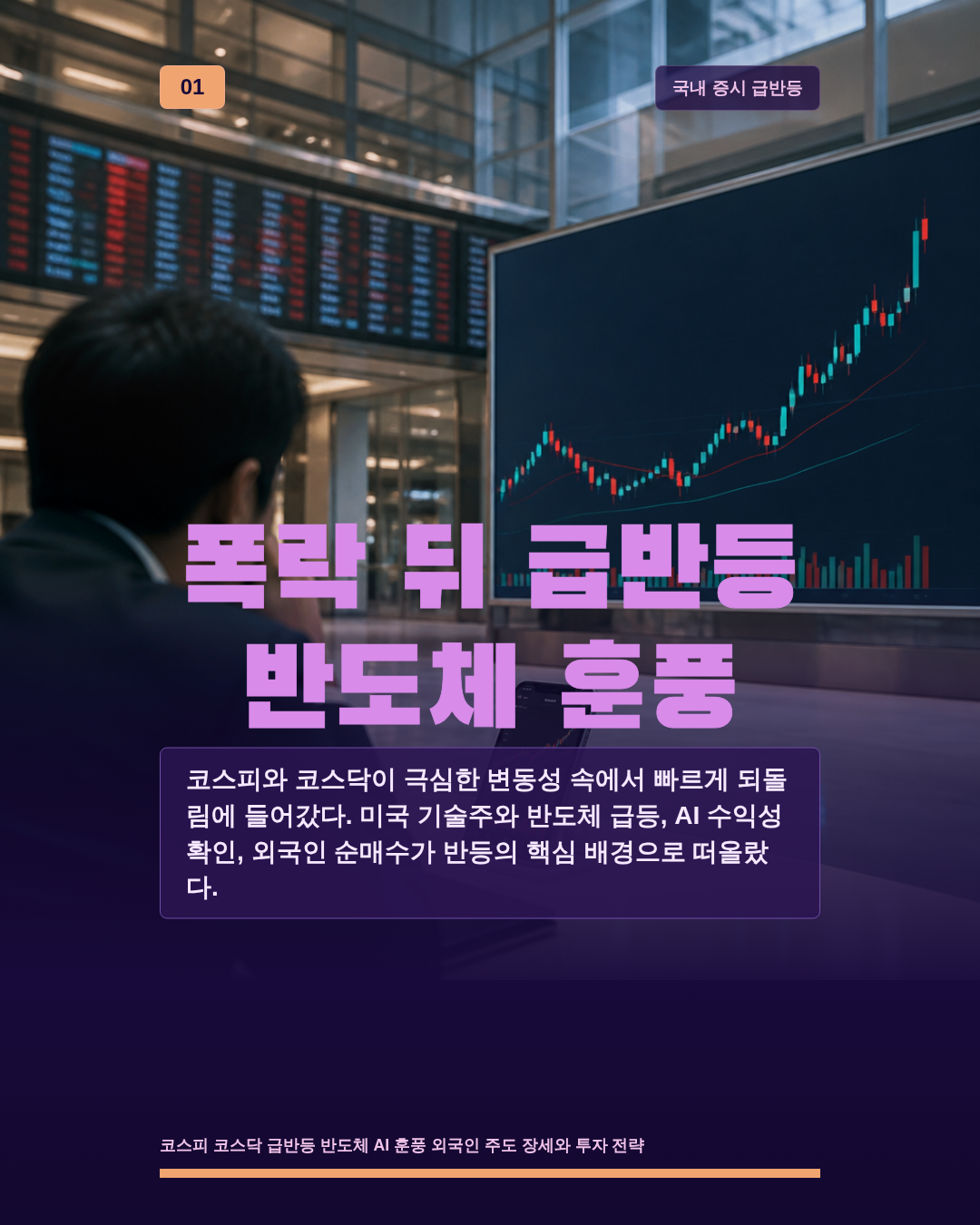 폭락 뒤 급반등 반도체 훈풍