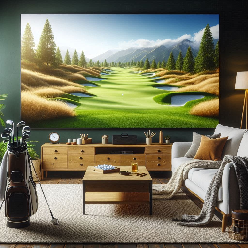 스크린골프장 배경