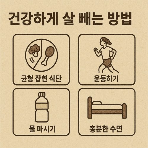 건강하게 살 빼는 방법 관련 이미지