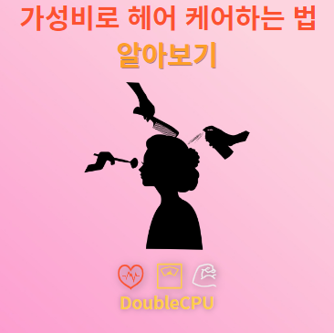 저렴하게 헤어 케어하는 법