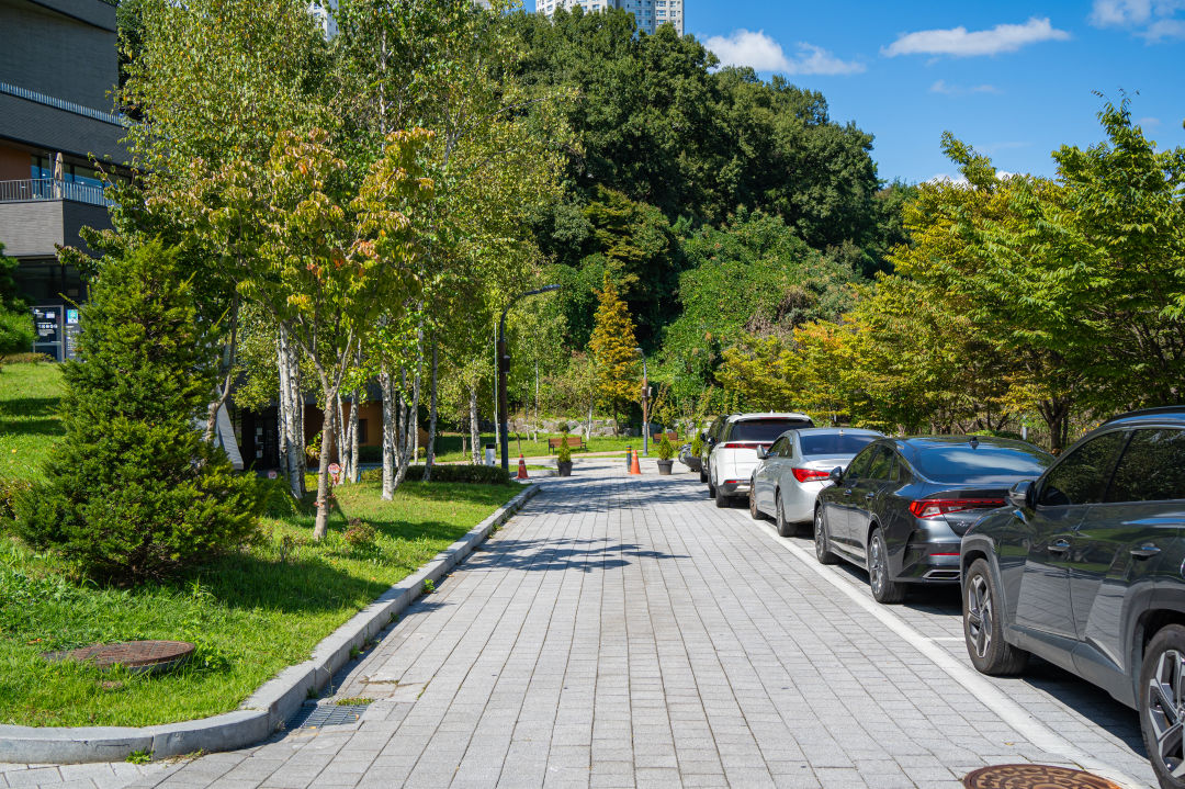 광교 푸른숲 도서관 주차장