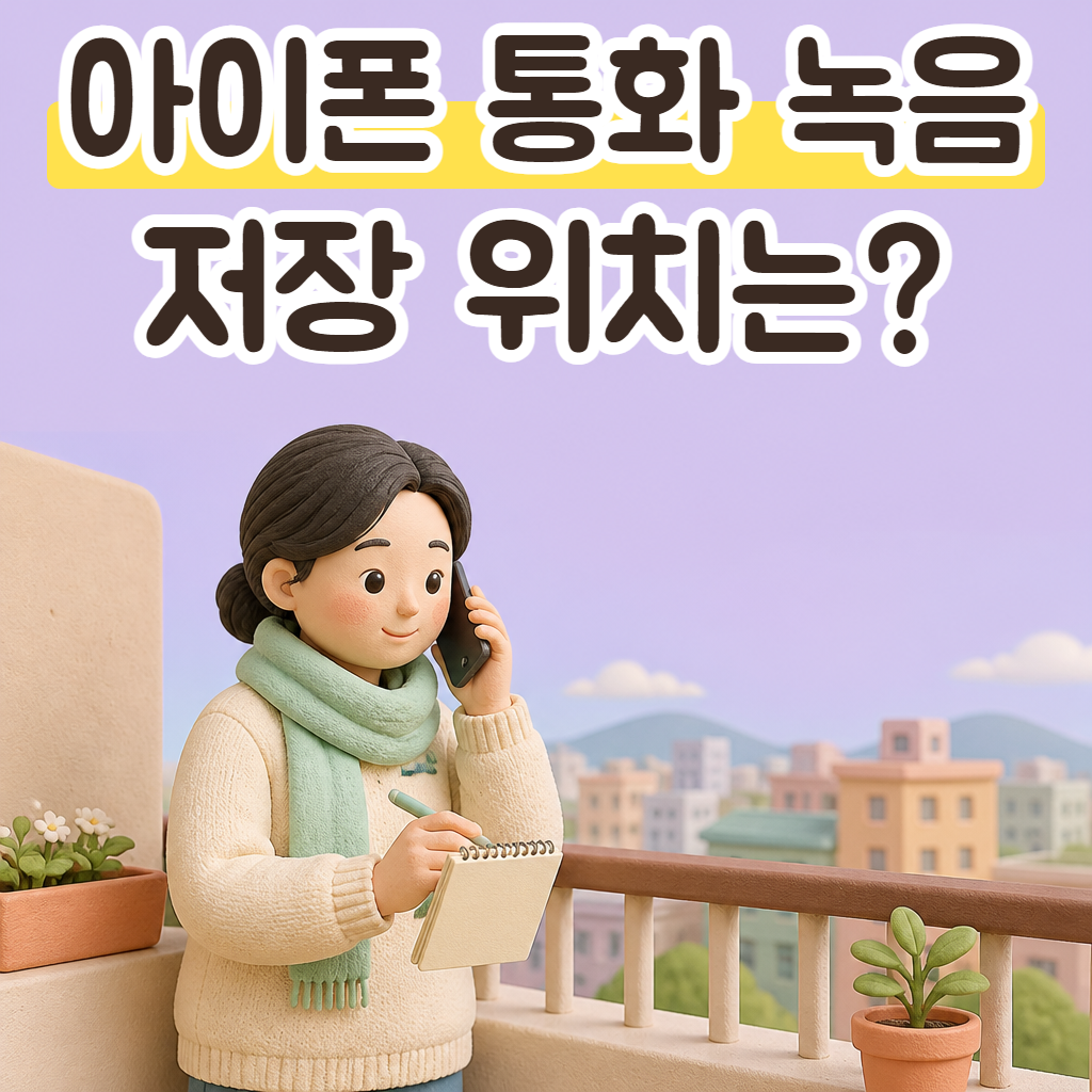 아파트 베란다에서 휴대폰을 귀에 대고 통화하며 메모하는 성글이