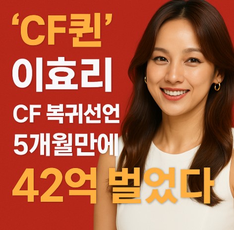 &lsquo;CF퀸&rsquo; 이효리, 광고 복귀 5개월 만에 42억 벌었다! 그 배경은? 관련 사진